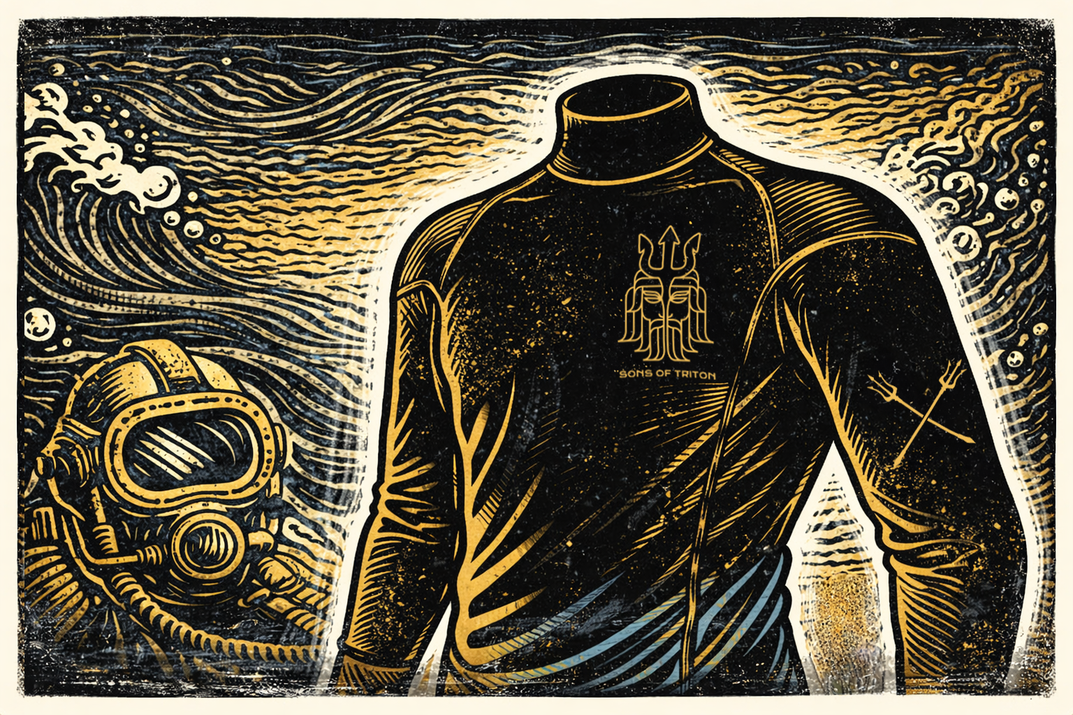 How We Built the Sons of Triton Commercial Diver Rashguard